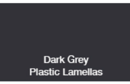 Dark Grey Plastic Lamellas